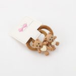 ⁦Teddy Bear Elastic Hair Tie⁩ - الصورة ⁦3⁩