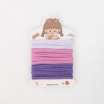 ⁦Black-Colored Elastic Hair Ties⁩ - الصورة ⁦2⁩