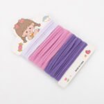 ⁦Black-Colored Elastic Hair Ties⁩ - الصورة ⁦3⁩