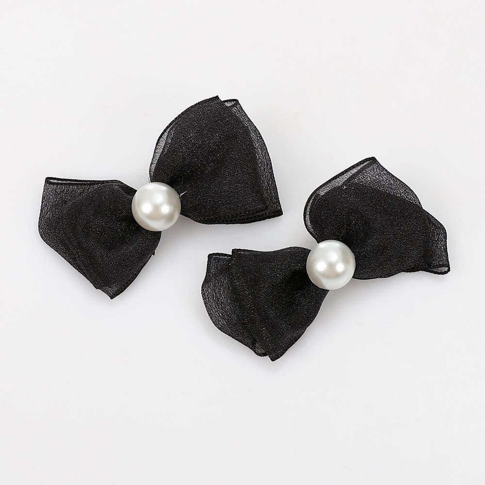 ha-10-8-f-38_2 Beaded Bow Hair Clip2 - Image 1